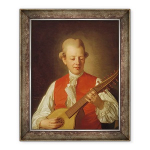 Tablou inramat - Per Krafft - Portretul poetului Carl Mikael Bellman 1740-95 1779, 50 x 60 cm