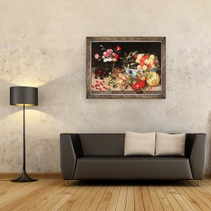 Tablou inramat - Peter Binoit - Natura moarta, 60 x 80 cm - Img 2