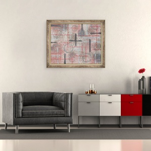 Tablou inramat - Peter McClure - Coperta de carte I, 20-20, 50 x 60 cm - Img 2