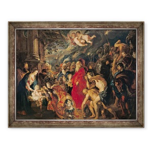 Tablou inramat - Peter Paul Rubens - Adorarea magilor II, 70 x 90 cm