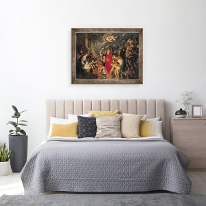 Tablou inramat - Peter Paul Rubens - Adorarea magilor II, 70 x 90 cm - Img 3
