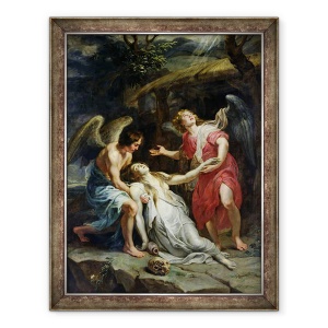 Tablou inramat - Peter Paul Rubens - Extazul Mariei Magdalena, 60 x 80 cm