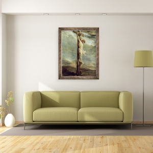 Tablou inramat - Peter Paul Rubens - Hristos pe cruce, 60 x 80 cm - Img 2