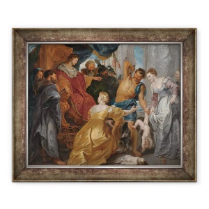 Tablou inramat - Peter Paul Rubens - Judecata lui Solomon, 50 x 60 cm