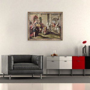 Tablou inramat - Peter van Lint - Triumful lui David, 70 x 85 cm - Img 2