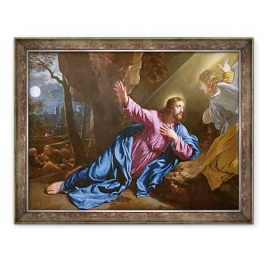 Tablou inramat - Philippe de Champaigne - Hristos in Gradina Maslinilor, 70 x 90 cm