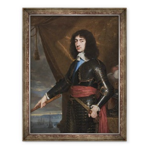 Tablou inramat - Philippe de Champaigne - Portret De Regele Carol al II-lea al Angliei, 60 x 80 cm