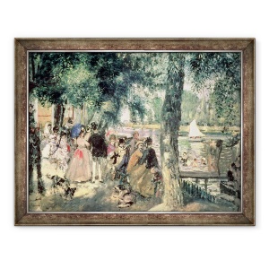 Tablou inramat - Pierre Auguste Renoir - Baie pe Sena sau, La Grenouillere, 70 x 90 cm
