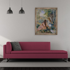 Tablou inramat - Pierre Auguste Renoir - in lunca, 50 x 60 cm - Img 2