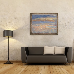 Tablou inramat - Pierre Auguste Renoir - Sunset, 70 x 90 cm - Img 2