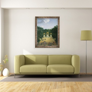 Tablou inramat - Pierre-Denis Martin - Groves de Baile lui Apollo in Gradinile Versailles, 60 x 80 cm - Img 2