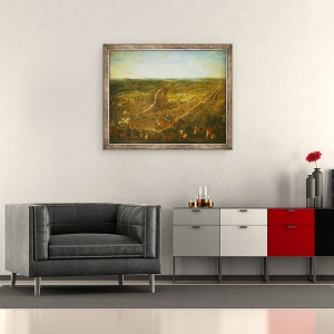 Tablou inramat - Pierre-Denis Martin - Lupta de la Fleurus, 50 x 60 cm - Img 2