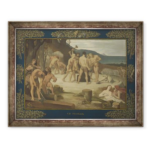 Tablou inramat - Pierre Puvis de Chavannes - Munca, 70 x 90 cm