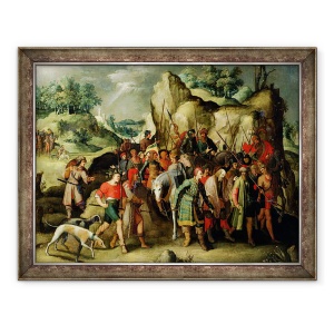 Tablou inramat - Pieter Brueghel the Younger - Sfantul Pavel a condus la Damasc dupa convertirea sa, 70 x 90 cm