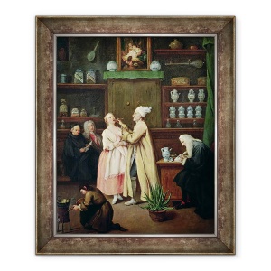 Tablou inramat - Pietro Longhi - Farmacistul, 70 x 85 cm