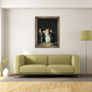 Tablou inramat - Pietro Longhi - Femeia bolnava, 60 x 80 cm - Img 2
