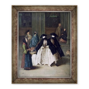 Tablou inramat - Pietro Longhi - Vanzatorul de parfumuri ulei pe panza, 50 x 60 cm