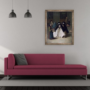 Tablou inramat - Pietro Longhi - Vanzatorul de parfumuri ulei pe panza, 50 x 60 cm - Img 2