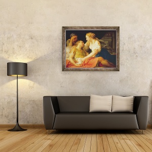 Tablou inramat - Pompeo Girolamo Batoni - Moartea lui Marc Anthony, 60 x 80 cm - Img 2