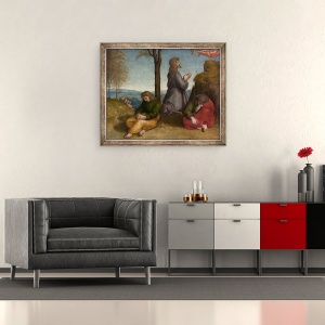 Tablou inramat - Raphael - Agonia din gradina, 50 x 60 cm - Img 2
