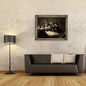 Tablou inramat - Rembrandt Harmensz van Rijn - Lectia de anatomie a lui Dr. Nicolaes Tulp, 60 x 80 cm - Img 2