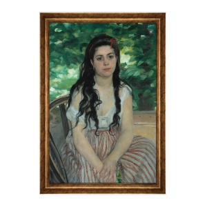Tablou Inramat - Renoir - La Boheme, Rama Auriu, 60 x 90 cm