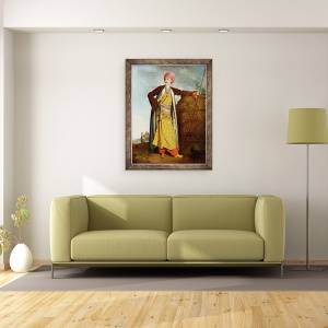 Tablou inramat - Richard Cosway - Portretul unui Armean, 60 x 80 cm - Img 2