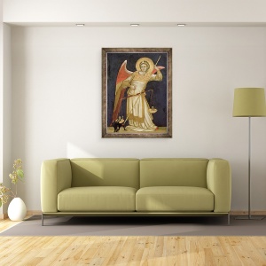 Tablou inramat - Ridolfo di Arpo Guariento - inger cantarind un suflet, 60 x 80 cm - Img 2