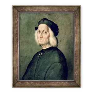 Tablou inramat - Ridolfo Ghirlandaio - Portret De Un Batran, 50 x 60 cm