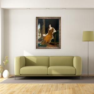 Tablou inramat - Robert Lefevre - Portret De Yelizaveta Demidova, 60 x 80 cm - Img 2