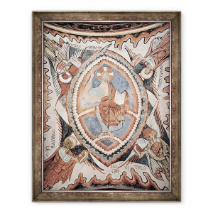 Tablou inramat - Romanesque - Hristos in slava in Tetramorf, 60 x 80 cm