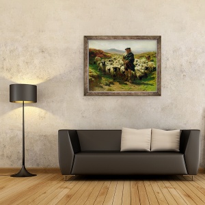 Tablou inramat - Rosa Bonheur - Ciobanesc Highland, 60 x 80 cm - Img 2