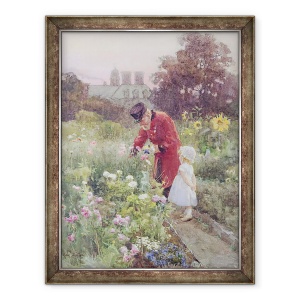 Tablou inramat - Rose Maynard Barton - Gradina bunicului, 60 x 80 cm