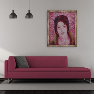 Tablou inramat - Ruth Addinall - Doamna cu ochi trista a campiei, 50 x 60 cm - Img 2