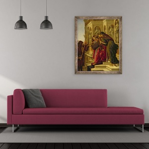 Tablou inramat - Sandro Botticelli - Calomny de Apelles, 50 x 60 cm - Img 2