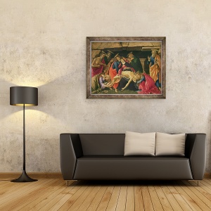 Tablou inramat - Sandro Botticelli - Plangerarea lui Hristos. c.1490, 60 x 80 cm - Img 2