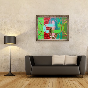 Tablou inramat - Sara Hayward - Abstract 10, 70 x 90 cm - Img 2