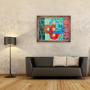 Tablou inramat - Sara Hayward - Abstract 15, 60 x 80 cm - Img 2