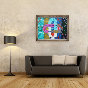 Tablou inramat - Sara Hayward - Abstract I 60 x 80 cm - Img 2