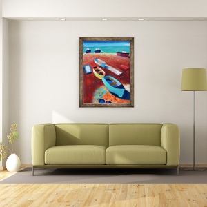Tablou inramat - Sara Hayward - Devon, 60 x 80 cm - Img 2