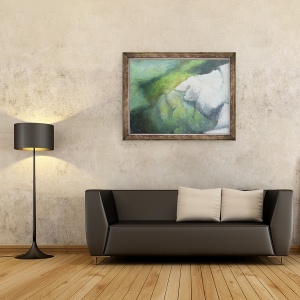 Tablou inramat - Sara Studd - Pe stanci, 70 x 90 cm - Img 2