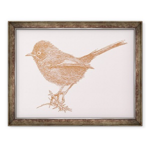 Tablou inramat - Sarah Hough - Dartford Warbler, 2017, 60 x 80 cm