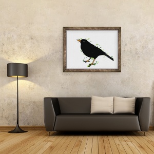 Tablou inramat - Sarah Thompson-Engels - BlackBird,2018, 60 x 80 cm - Img 2