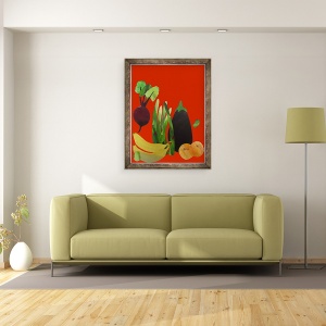 Tablou inramat - Sarah Thompson-Engels - Legume & fructe,2020, 70 x 90 cm - Img 2