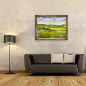 Tablou inramat - Sarah Thompson-Engels - Peisaj vara I, 70 x 90 cm - Img 2