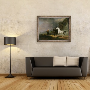 Tablou inramat - Sawrey Gilpin - Gulliver Adresandu-se Houyhnhnms, 60 x 80 cm - Img 2