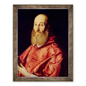 Tablou inramat - Scipione Pulzone - Cardinalul Antoine Perronot de Granvelle 1517-86, 70 x 90 cm