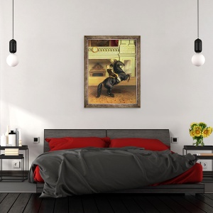 Tablou inramat - Scoala austriaca - Printul mostenitor Rudolph al Austriei, 70 x 90 cm - Img 3