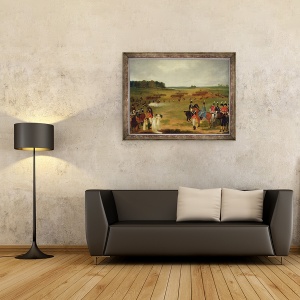 Tablou inramat - scoala engleza - O revizuire a cavaleriei voluntare din Londra si artileria zburatoare in Hyde Park in 1804, 60 x 80 cm - Img 2