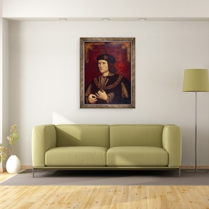 Tablou inramat - scoala engleza - Portretul Regelui Richard III, 60 x 80 cm - Img 2
